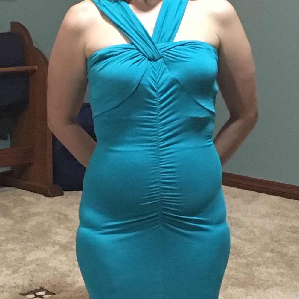 Unique Venus mini dress in Teal